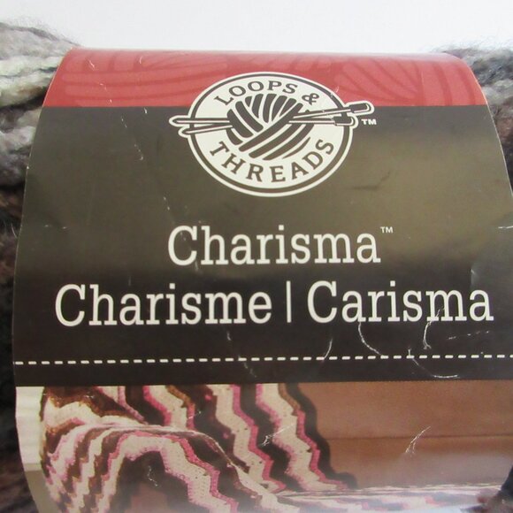 3 Skeins Loops & Threads Charisma 100% Acrylic Yarn #15 Ashes 5-Bulky 100g NWT - Picture 5 of 11